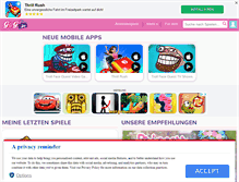 Tablet Screenshot of girlsgogames.de